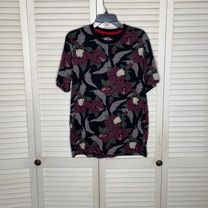 Skull and Hibiscus Tshirt